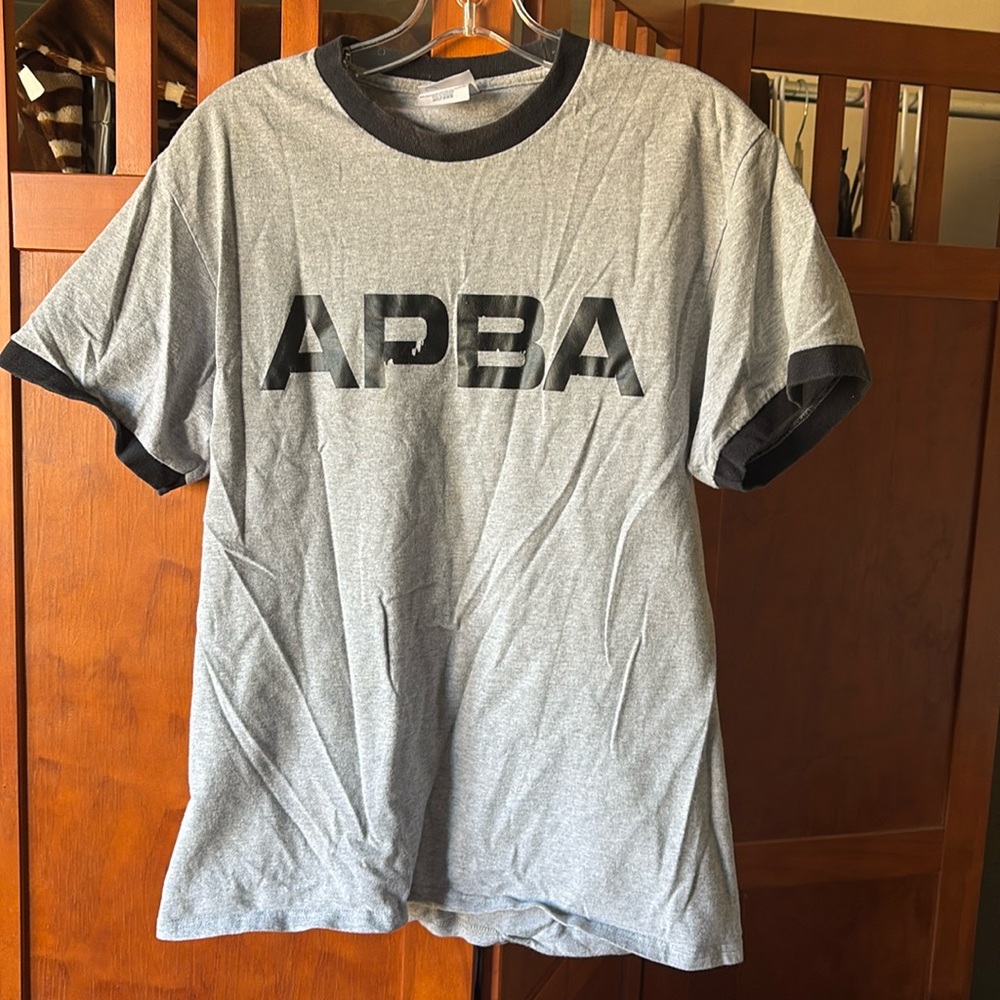 APBA Short Sleeve Tee with Black Block Lettering
